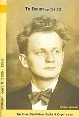 Wilhelm Kempff Notenblätter Te Deum op.26