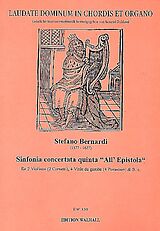 Stefano Bernardi Notenblätter Sinfonia concertata quinta all epistola