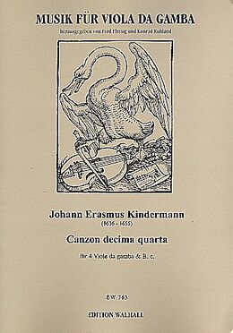 Johann Erasmus Kindermann Notenblätter Canzon decima quarta