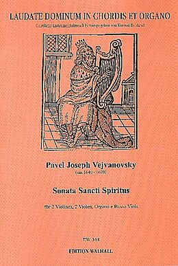 Pavel Josef Vejvanovsky Notenblätter Sonata sancti spiritus