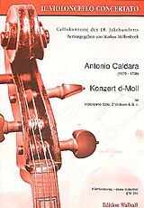 Antonio Caldara Notenblätter Konzert d-Moll