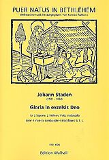 Johann Staden Notenblätter Gloria in excelsis Deo