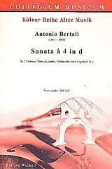 Antonio Bertali Notenblätter Sonata à 4 in D