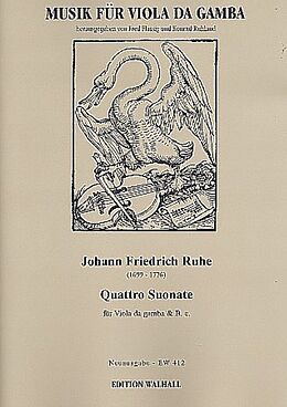 Johann Friedrich Ruhe Notenblätter 4 Sonaten