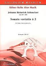 Johann Heinrich Schmelzer Notenblätter Sonata variata a 2