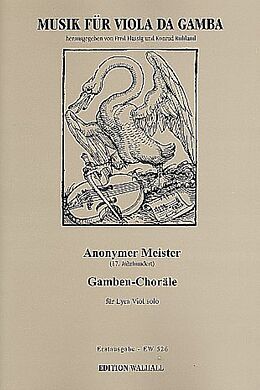 Anonymus Notenblätter Gamben-Choräle