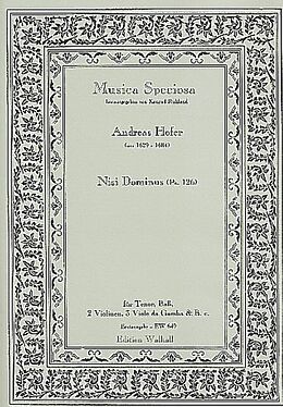 Andreas Hofer Notenblätter Nisi Dominus