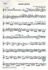 Georg Philipp Telemann Notenblätter Konzert g-Moll