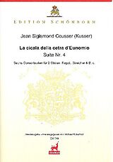 Johann Sigismund (Cousser) Kusser Notenblätter La cicala della cetra dEunomio Suite Nr.4 WD45