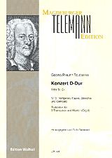 Georg Philipp Telemann Notenblätter Konzert D-Dur TWV54D-4 für 3 Trompeten, Pauke, Streicher und Cembalo