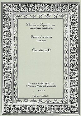 Franz Joseph Aumann Notenblätter Cassatio in D