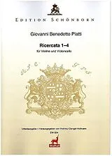 Giovanni Benedetto Platti Notenblätter 4 Ricercatas