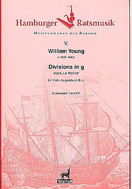 William Young Notenblätter Divisions in g sopra La Monica