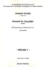 Antonio Vivaldi Notenblätter Konzert g-Moll Nr.28 RV531