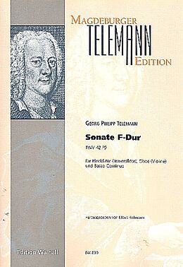 Georg Philipp Telemann Notenblätter Sonate F-Dur TWV42-F9