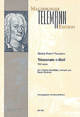 Georg Philipp Telemann Notenblätter Sonate c-Moll TWV42-c4