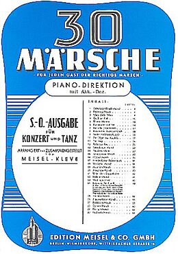  Notenblätter 30 Märschefür Salonorchester