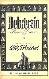 Will Meisel Notenblätter Debreczin Zigeunerromanze