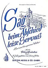 Peter Kreuder Notenblätter Sag beim Abschied leise Servus
