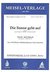 Will Meisel Notenblätter Die Sonne geht aufEinzelausgabe