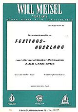  Notenblätter Festtagsausklang nach Auld Lang Syne