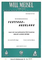  Notenblätter Festtagsausklang nach Auld Lang Syne