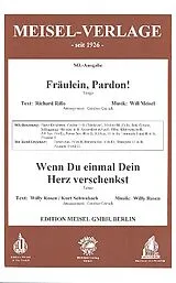  Notenblätter Fräulein Pardon und Wenn Du