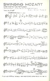 Wolfgang Amadeus Mozart Notenblätter Swinging Mozartfür Big-Band