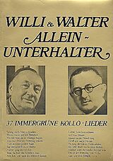 Willi Kollo Notenblätter Willi und Walter - Alleinunterhalter