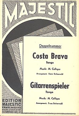 M. Calligos Notenblätter Costa Brava und Gitarrenspieler