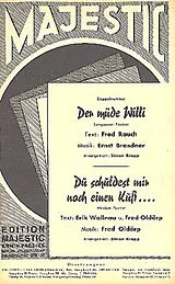  Notenblätter Du schuldest mir noch einen Kuss und