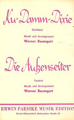 Werner Baumgart Notenblätter Ku-Damm-Dixie und Die Aussenseiter