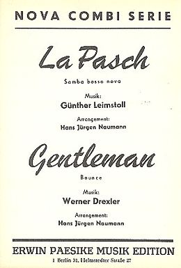  Notenblätter La Pasch und Gentlemanfür
