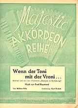 Fred Raymond Notenblätter Wenn der Toni mit der Vroni für