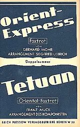 Gerhard Mohr Notenblätter Orient Express und Tetuan