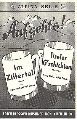 Notenblätter Im Zillertal und Tiroler Gschichten