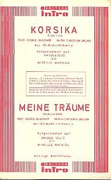 Christian Bruhn Notenblätter Korsika und Meine Träume