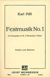 Karl Pilss Notenblätter Festmusik Nr.1