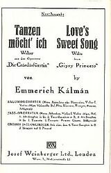 Emmerich Kálmán Notenblätter Tanzen möcht ich