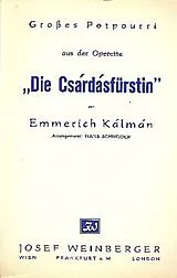 Emmerich Kálmán Notenblätter Die Csárdásfürstin