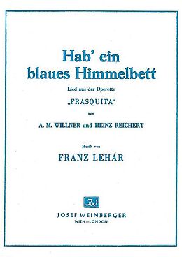 Franz Lehár Notenblätter Hab ein blaues Himmelbett aus