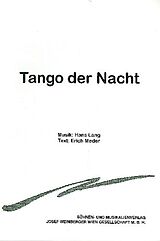 Hans Lang Notenblätter Tango der Nacht