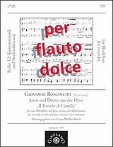 Giovanni Battista Bononcini Notenblätter Arien und Duette aus der Oper Il trionfo di Camilla
