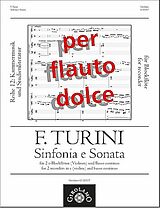 Francesco Turini Notenblätter Sinfonia e sonata