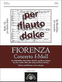 Nicola Fiorenza Notenblätter Konzert f-Moll