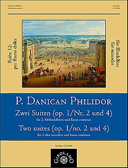Pierre Danican Philidor Notenblätter 2 Suiten aus op.1, Nr.2 und 4