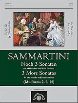 Giuseppe Sammartini Notenblätter Noch 3 Sonaten