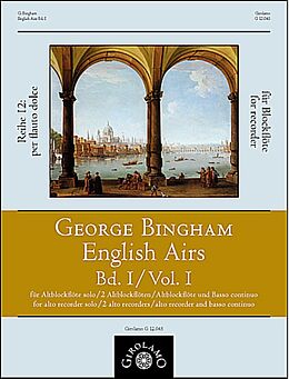 George Bingham Notenblätter English Airs Band 1