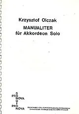 Krzyztof Olczak Notenblätter Manualiter