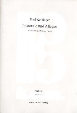 Karl Kolbinger Notenblätter Pastorale und Allegro